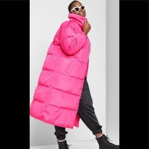 Long puffer coat